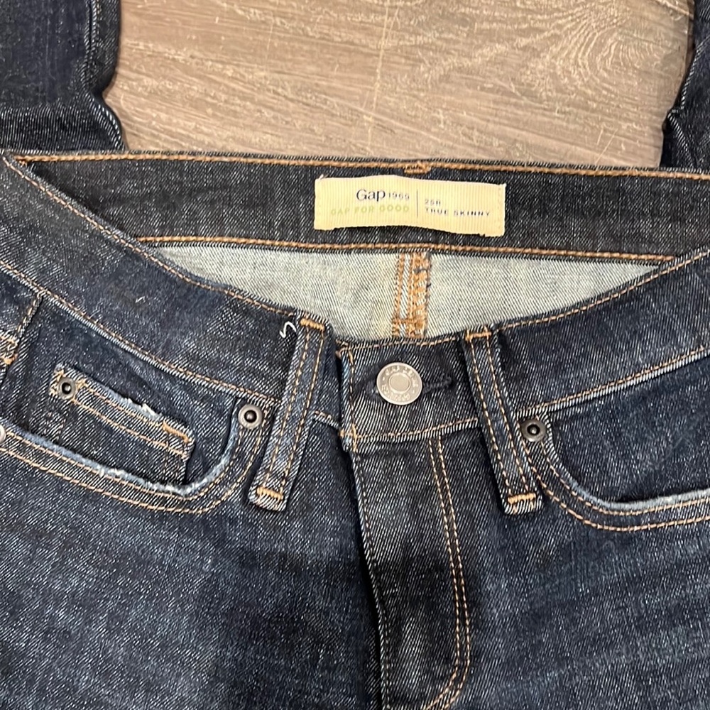 Gap 1969 true skinny jeans, sz 25R